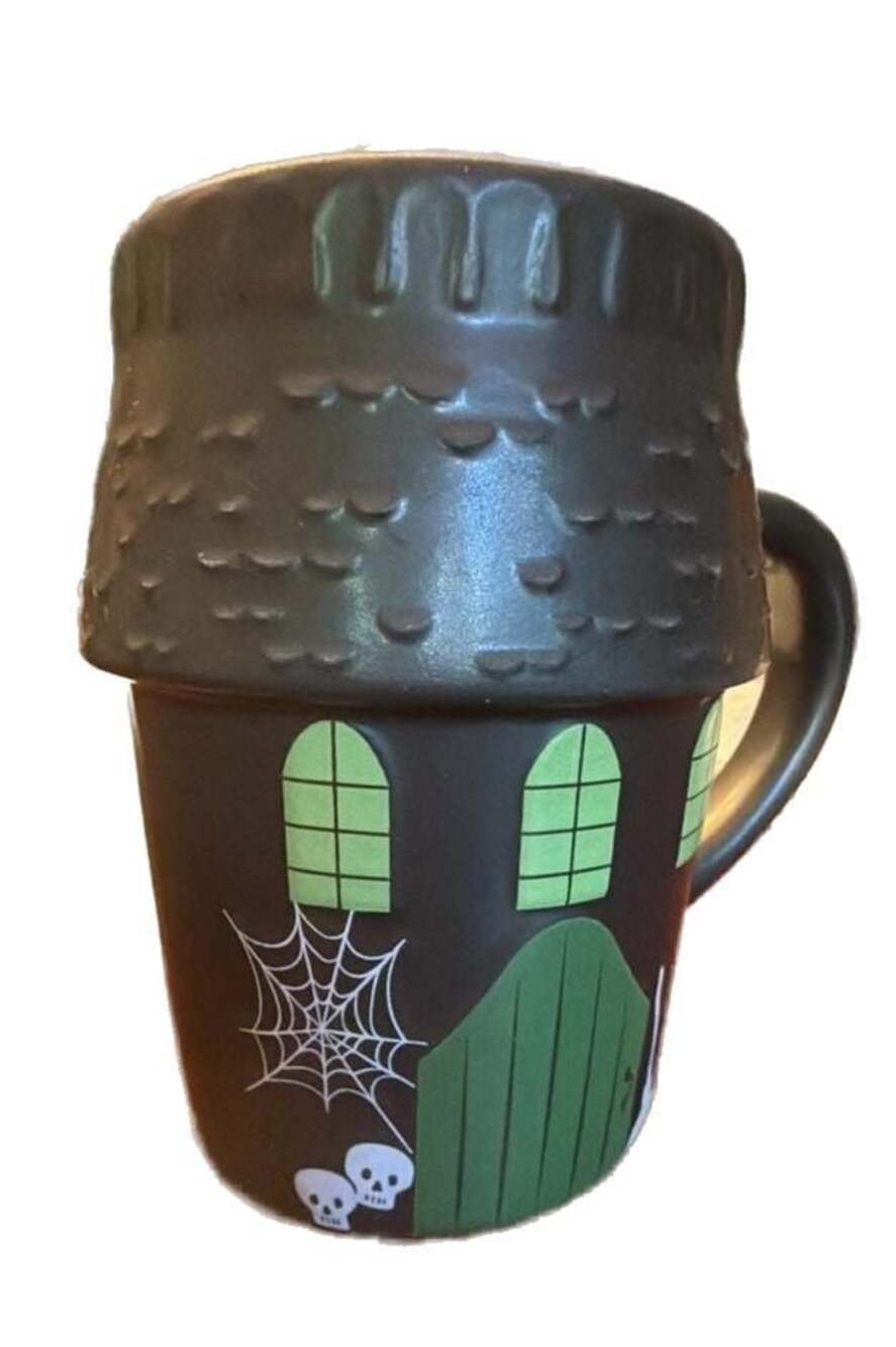 Hyde & EEK! Boutique Haunted House Shaped Earthenware Halloween Mug